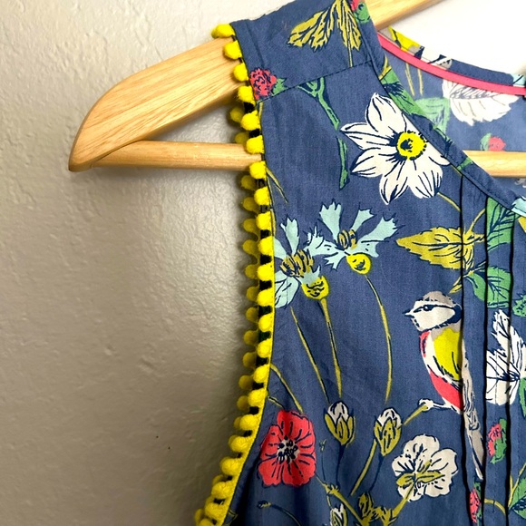 Mini Boden Bird Botanical Print Romper - Picture 6 of 7